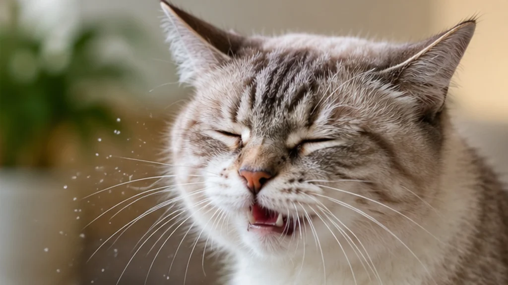 Cat Sneezing And Runny Nose